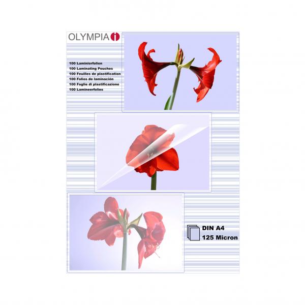 Olympia 1x100 DIN A4 125 micron 100pezzo(i) pellicola per plastificatrice