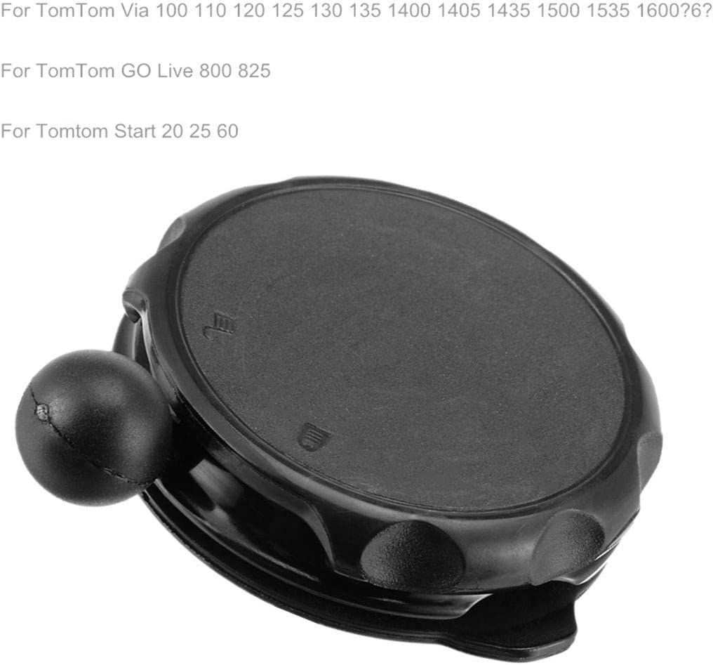 Supporto a ventosa per Tomtom Start 20 25 60, Nero
