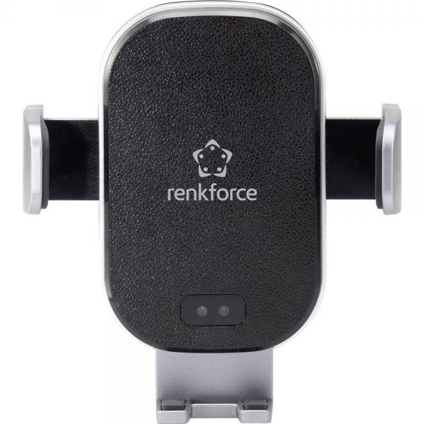 Renkforce RF-WCC-300 Telefono cellulare/smartphone Nero, Argento Supporto attivo