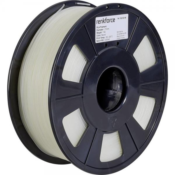 Renkforce RF-4511200 materiale di stampa 3D Acido polilattico (PLA) Trasparente 1 kg