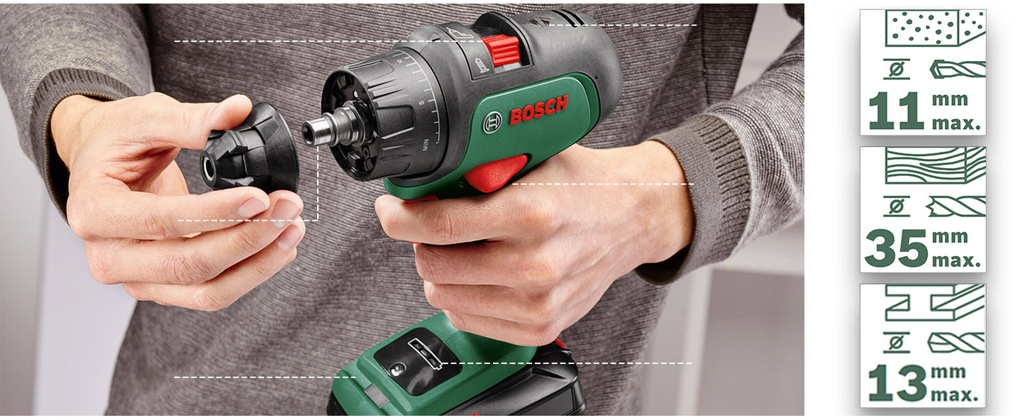 Bosch Trapano a batteria AdvancedImpact 18 (2 batterie, sistema a 18 V, in valigetta)