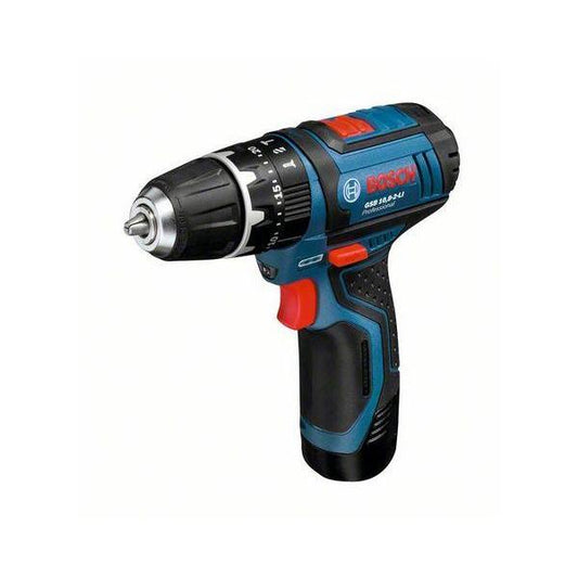 Bosch GSB 10,8-2-LI Professional drill Senza chiave Nero, Blu, Rosso