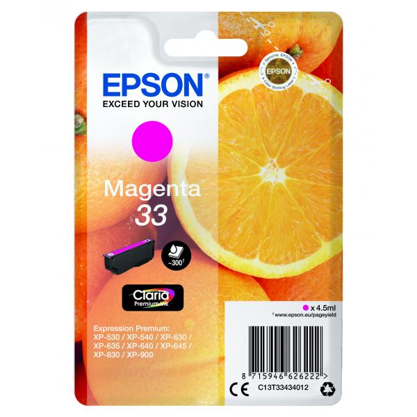 Epson Oranges Cartuccia Magenta T33 Claria Premium