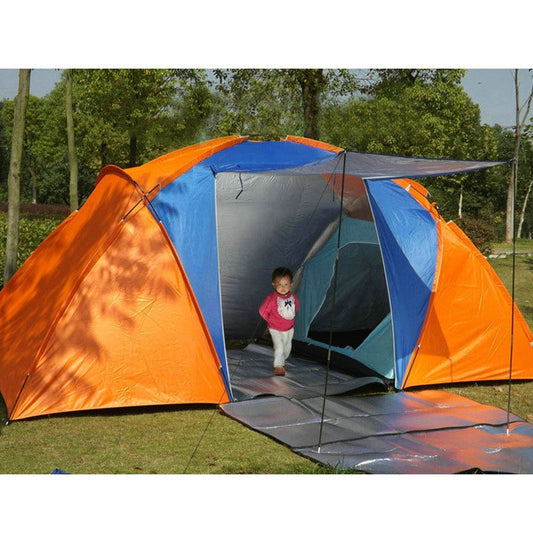 Large Camping Tent Double Layer Waterproof Two Bedrooms