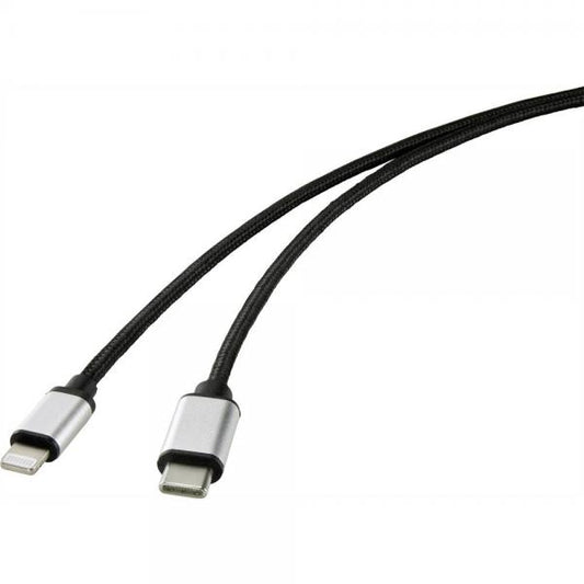Renkforce RF-4353446 cavo Lightning 1 m Nero