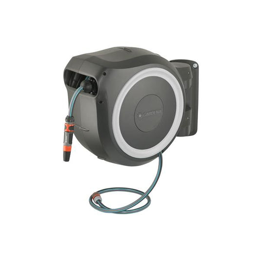Gardena RollUp Rocchetto montato a muro Automatico Nero, Grigio
