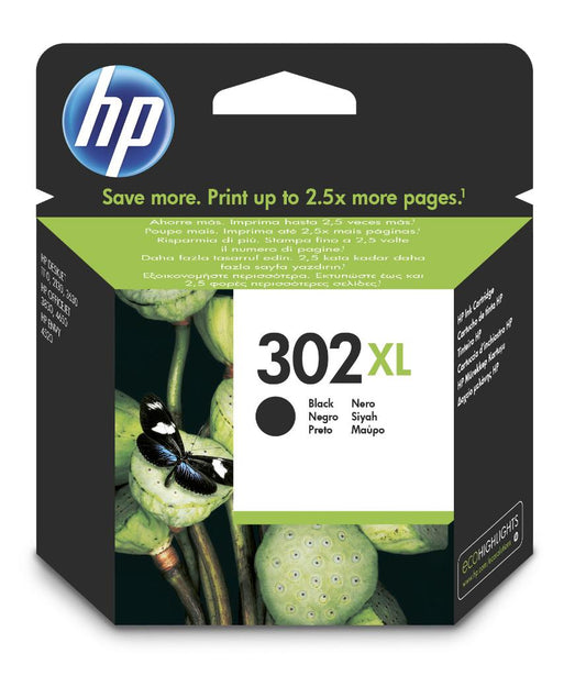 HP 302XL - Hohe Ergiebigkeit - Schwarz - Original - Tintenpatrone - fÃ¼r Deskjet 1010, 11XX, 21XX, 36XX, Envy 45XX, Officejet 38XX, 46XX